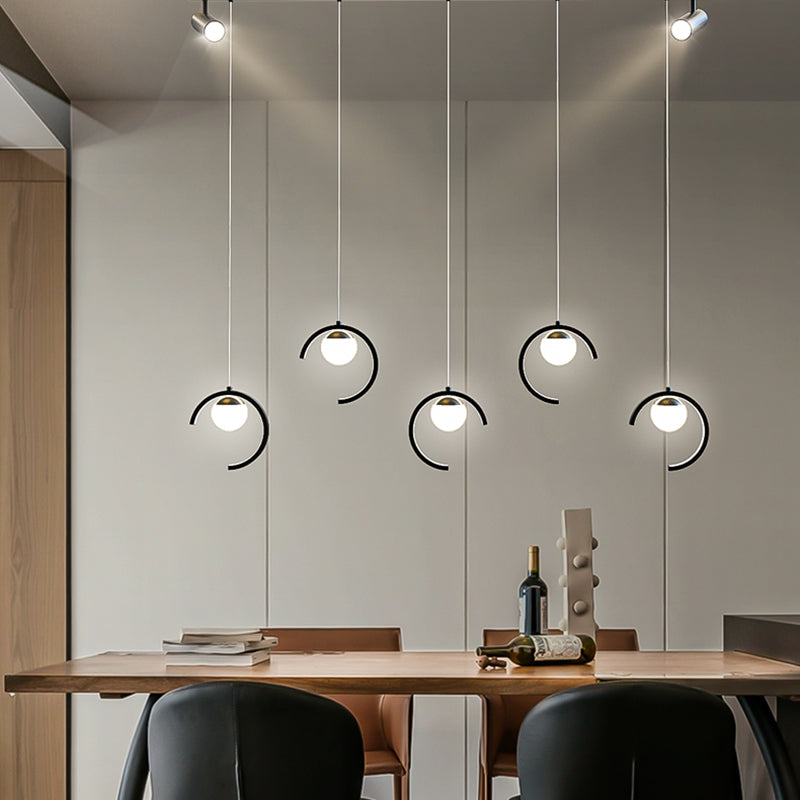 Modern Kitchen Island Lighting Geometric island chandelier lights Metal Chandelier