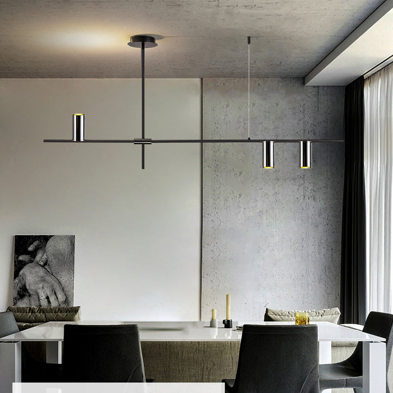 Luci di illuminazione dell'isola tubo contemporanea Mutil Lights Fishting lampadario