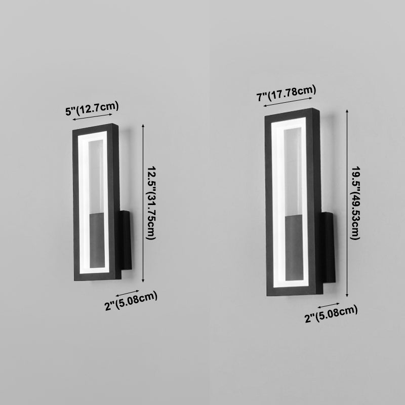 Éclairage de mur en métal simple à la nuance carrée 1-LIGHT