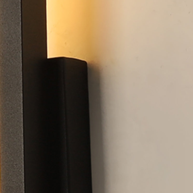 Éclairage de mur en métal simple à la nuance carrée 1-LIGHT