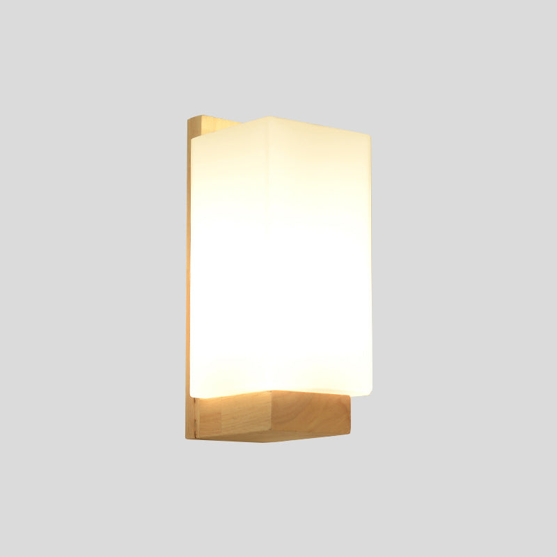 Lampada da parete moderna per parete geometrica 1 muro di vetro 1 luci di applique a parete leggera in bianco