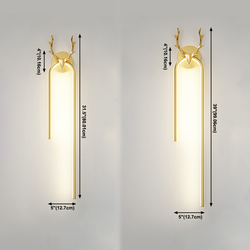 Lineaire SCONCE -verlichtingsarmaturen Moderne wandlamp metaal 1 Lichtwand SCONCE Verlichting