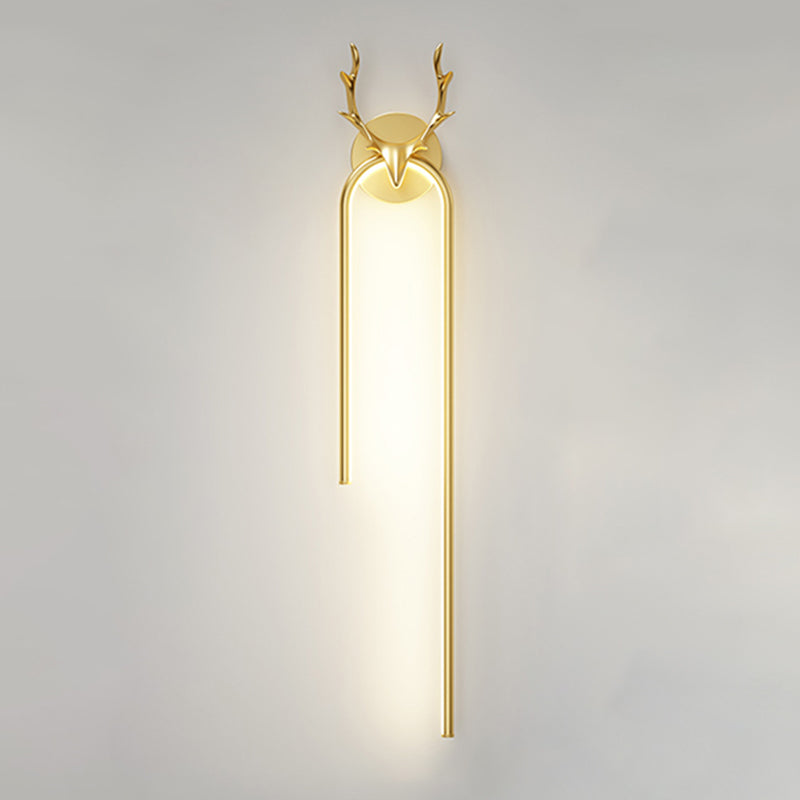 Lineaire SCONCE -verlichtingsarmaturen Moderne wandlamp metaal 1 Lichtwand SCONCE Verlichting
