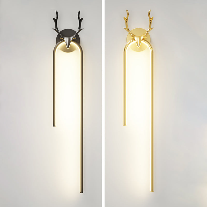 Lineaire SCONCE -verlichtingsarmaturen Moderne wandlamp metaal 1 Lichtwand SCONCE Verlichting