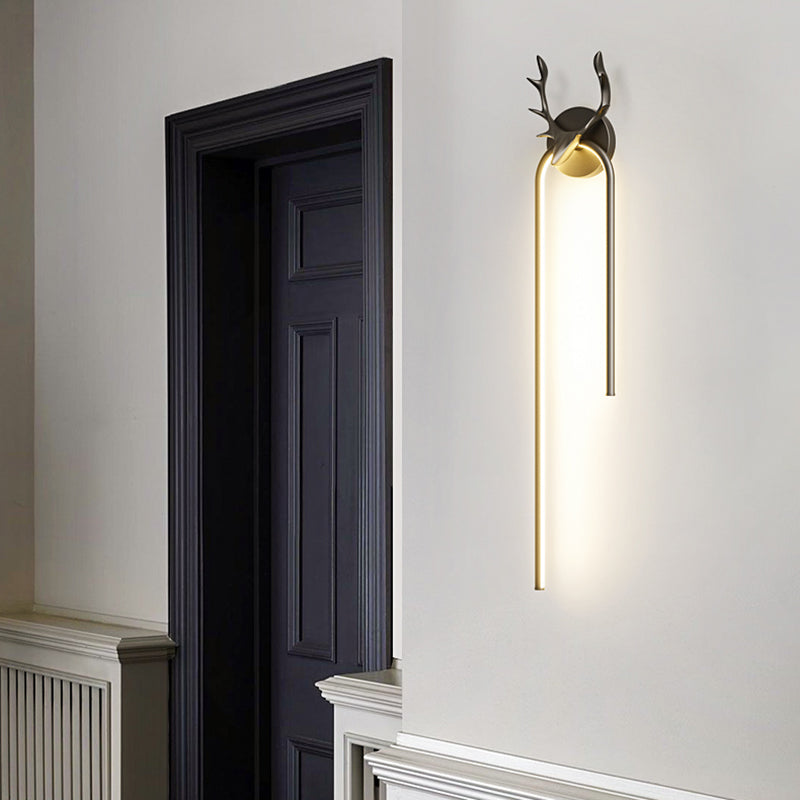 Lineaire SCONCE -verlichtingsarmaturen Moderne wandlamp metaal 1 Lichtwand SCONCE Verlichting