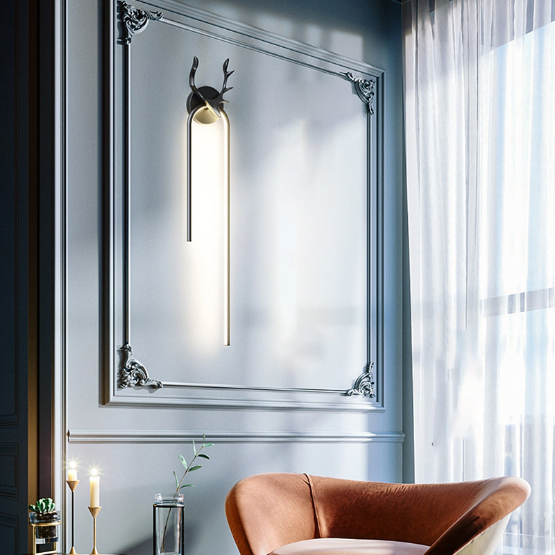 Lineaire SCONCE -verlichtingsarmaturen Moderne wandlamp metaal 1 Lichtwand SCONCE Verlichting