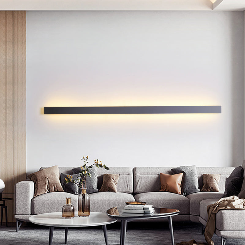 Apparecchi di illuminazione da parete lineare in stile moderno Metal 1 Lampada Light Light per soggiorno