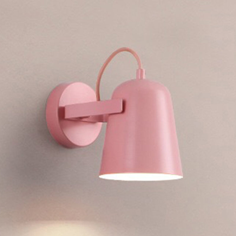 Illuminazione con applione da parete a campana contemporanea metallo 1 lampada montata a parete per la testa