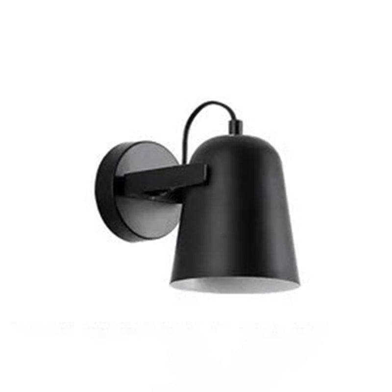 Illuminazione con applione da parete a campana contemporanea metallo 1 lampada montata a parete per la testa