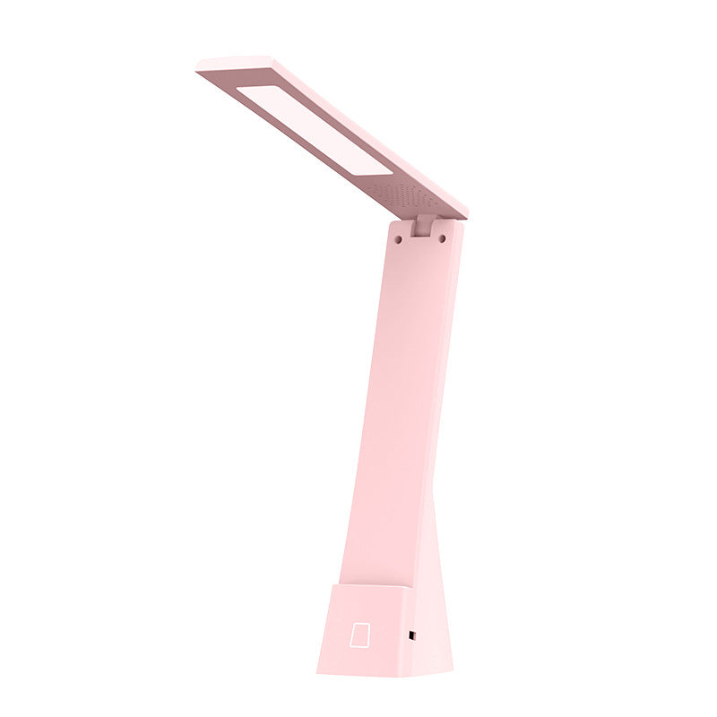USB Table Lamp with Touch Control, Task Plastic Folding Table Light for Bedroom