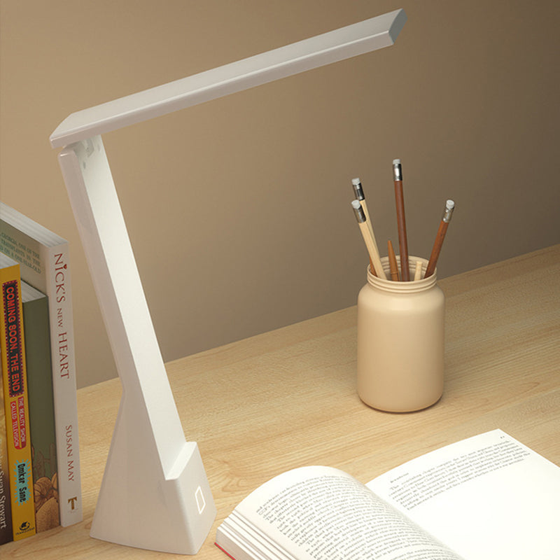 USB Table Lamp with Touch Control, Task Plastic Folding Table Light for Bedroom