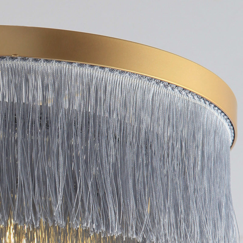 Kreisförmige Stoff hängende Lichter moderner Stil 1-Licht-Anhänger Lampenleuchten