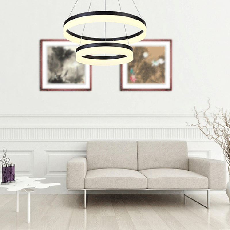 Stile moderno a pendente a pendente a pendente mutile Metal Mutil Luci sospese Apparecchio di illuminazione sospeso