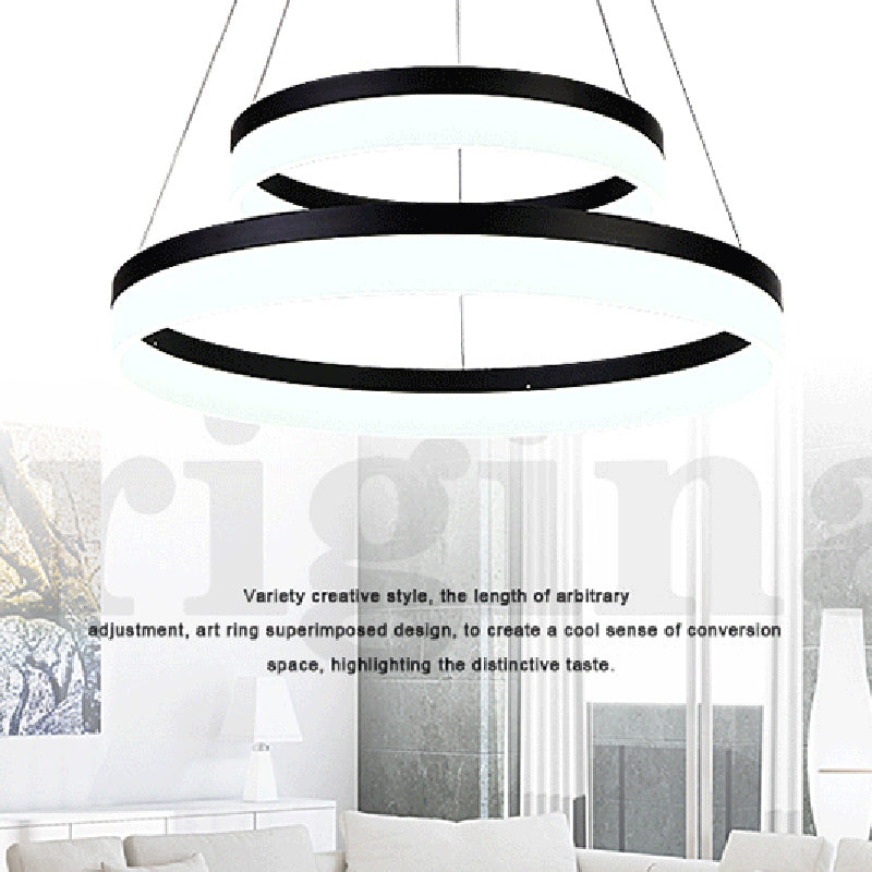 Stile moderno a pendente a pendente a pendente mutile Metal Mutil Luci sospese Apparecchio di illuminazione sospeso