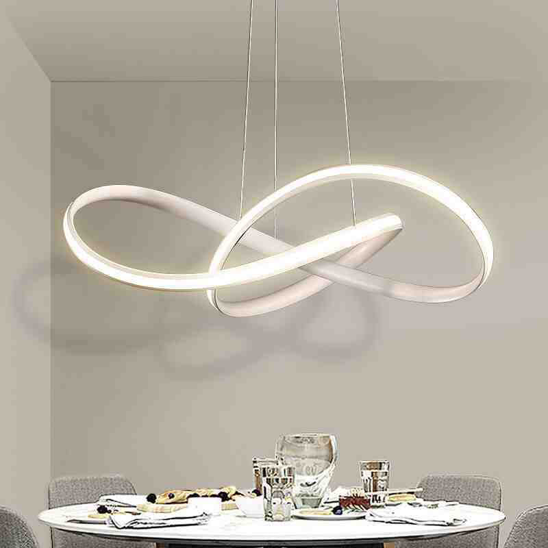 Cirkel hangende licht moderne stijl metalen led hangende verlichtingsarmaturen voor eetkamer woonkamer