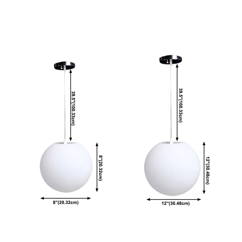 1-Licht-minimalistischer Stil hängender Licht, Acryl-Globus-Anhängerleuchte