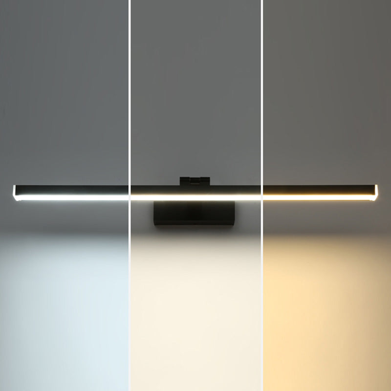 Adjustable Wall Light Modern Wrought Iron Linear Wall Sconce Mirror Front Lamp