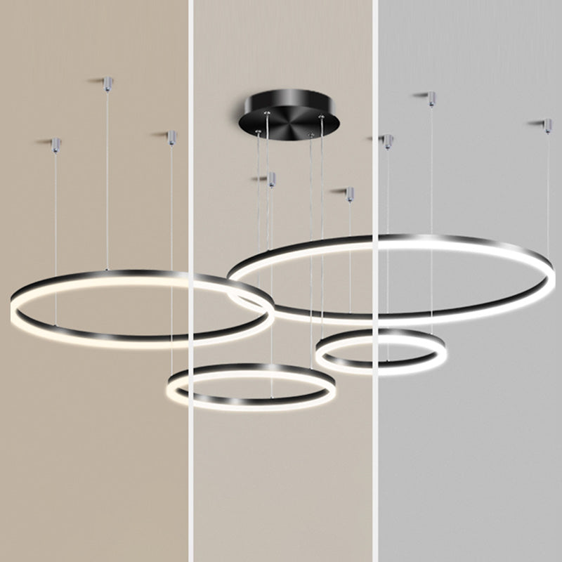 Zeitgenössische mehrschichtige verstellbare Anhängerbeleuchtung für den Lebensraum im Wohnzimmer