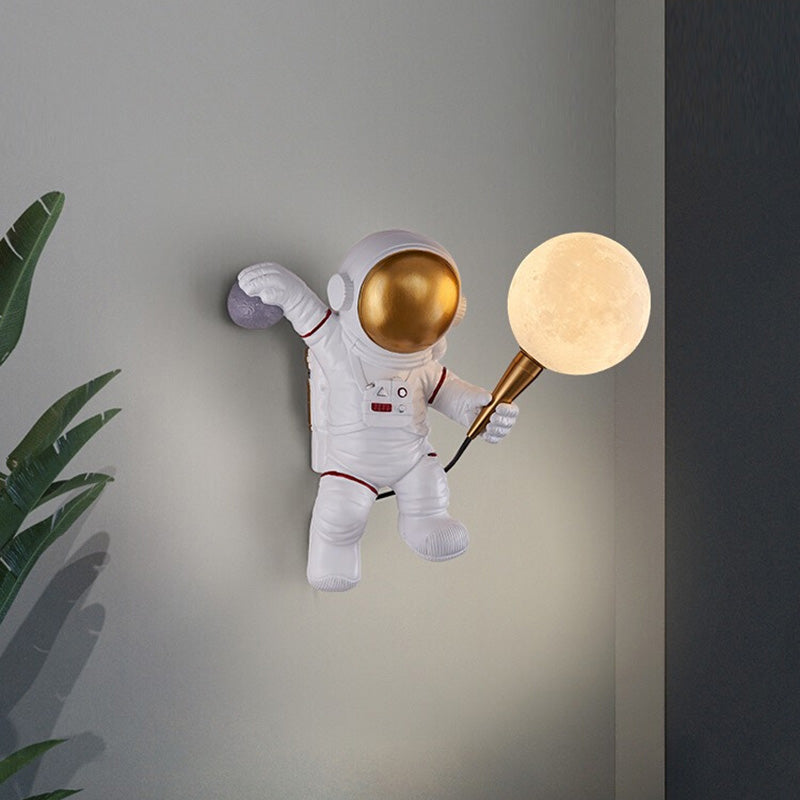 Contemporary Simplicity Wall Sconce Lights Astronaut Shape Light for Bedroom