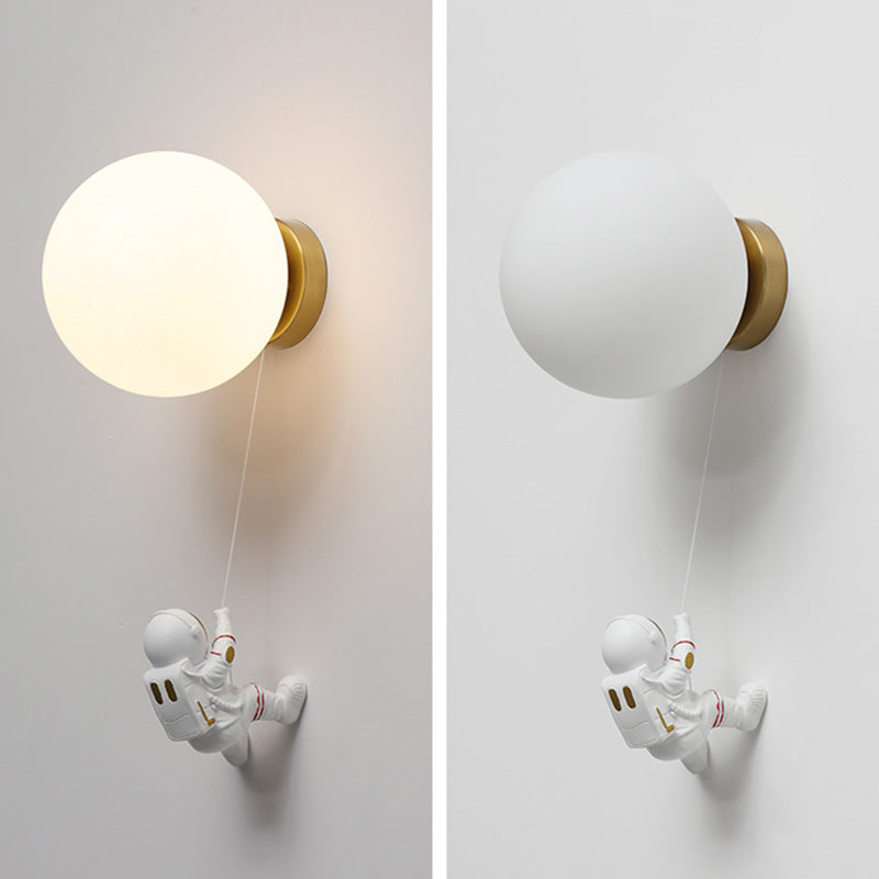 Child Room One Head Wall Sconce Astronauts Boy Room Wall Mounted Light Fixture