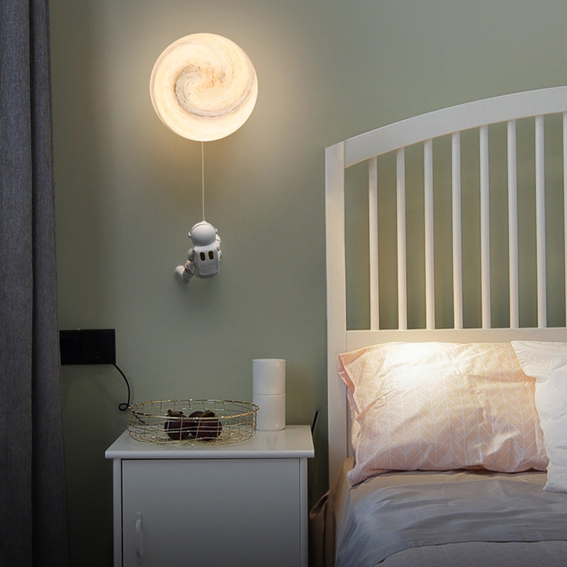 Child Room One Head Wall Sconce Astronauts Boy Room Wall Mounted Light Fixture