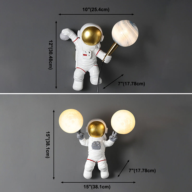Minimalismo moderno Disparo de pared doméstica con sombra blanca para la habitación de los niños del dormitorio