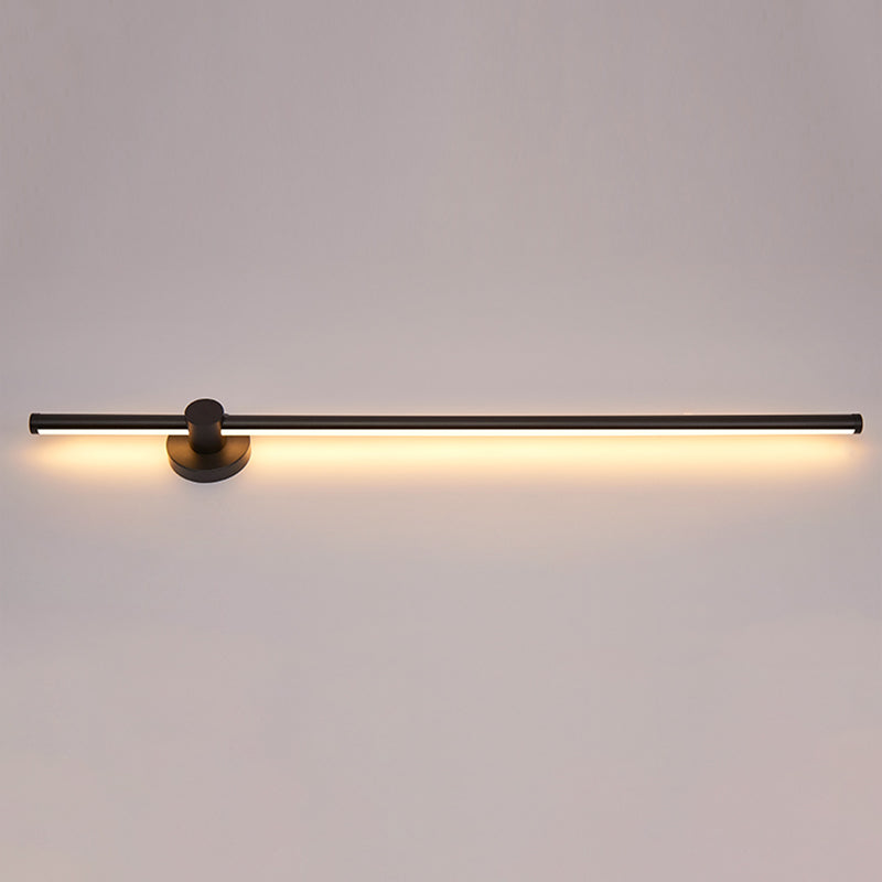 Metalen lineaire wandlicht SCONCES LED HEDENDAAGE WANDELEMUST LICHTBRIJFTE IN ZWART