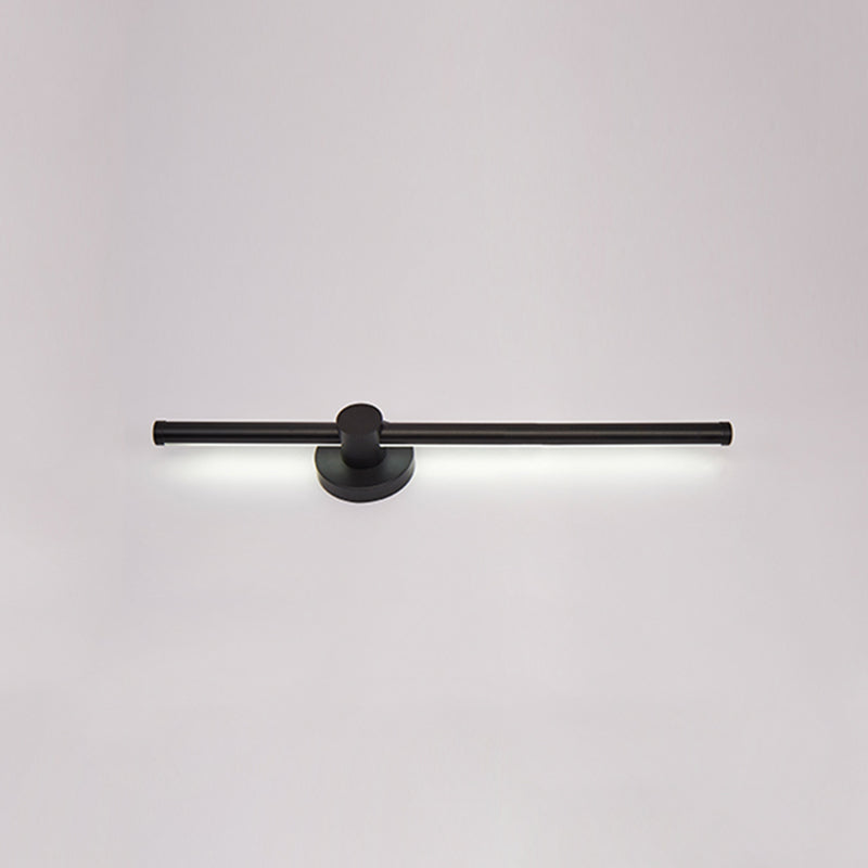 Metalen lineaire wandlicht SCONCES LED HEDENDAAGE WANDELEMUST LICHTBRIJFTE IN ZWART