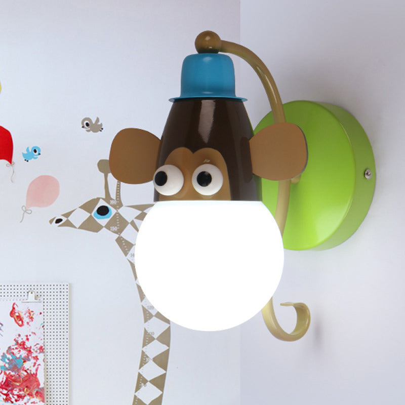 Luces creativas de luz de pared de estilo moderno Lámpara de forma de animal para la habitación del niño dormitorio