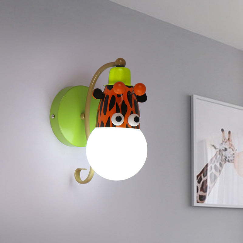 Luces creativas de luz de pared de estilo moderno Lámpara de forma de animal para la habitación del niño dormitorio