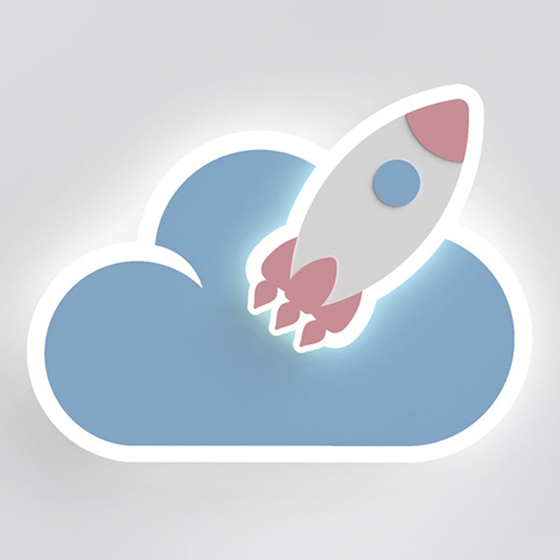 Kids Multiple Shaped Wall Mounted Light Fixture Bedroom Wall Mount Light Fixture