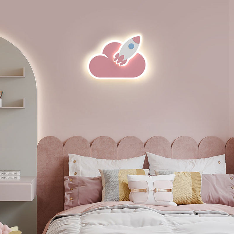 Kids Multiple Shaped Wall Mounted Light Fixture Bedroom Wall Mount Light Fixture