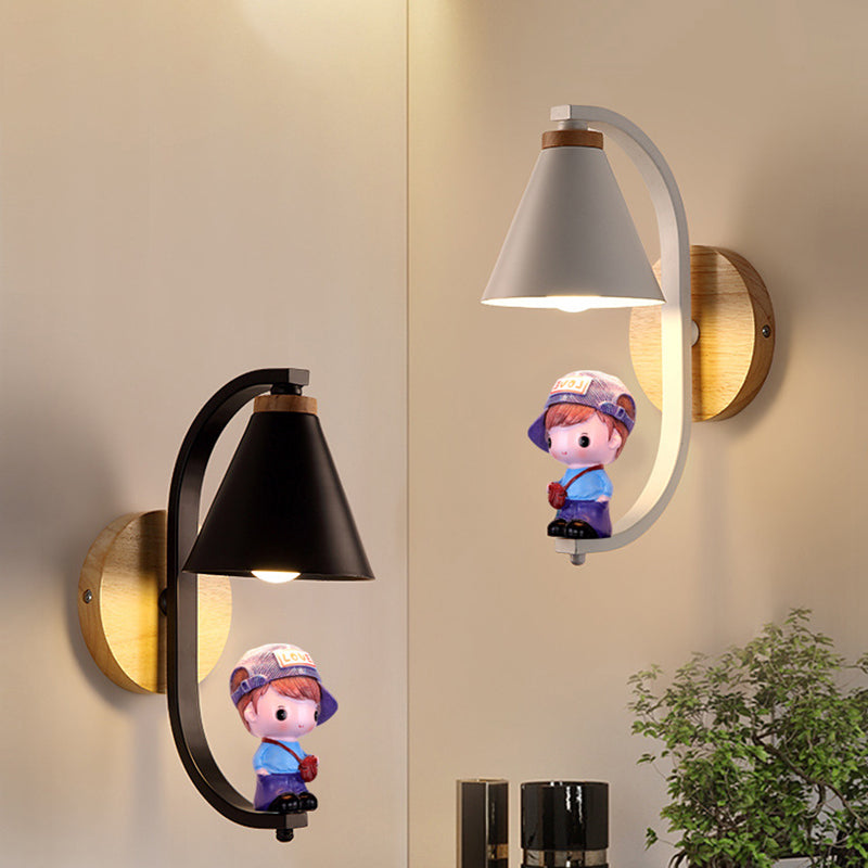 Créativité Mall Mur Sconce Boy and Girl Wall Murd Lightture For Child Room