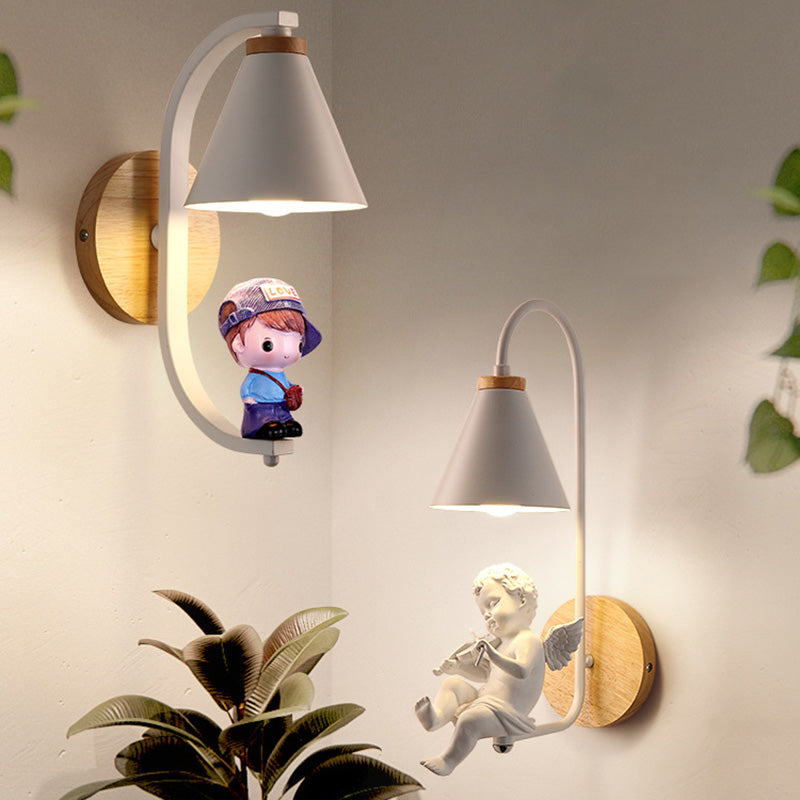 Créativité Mall Mur Sconce Boy and Girl Wall Murd Lightture For Child Room