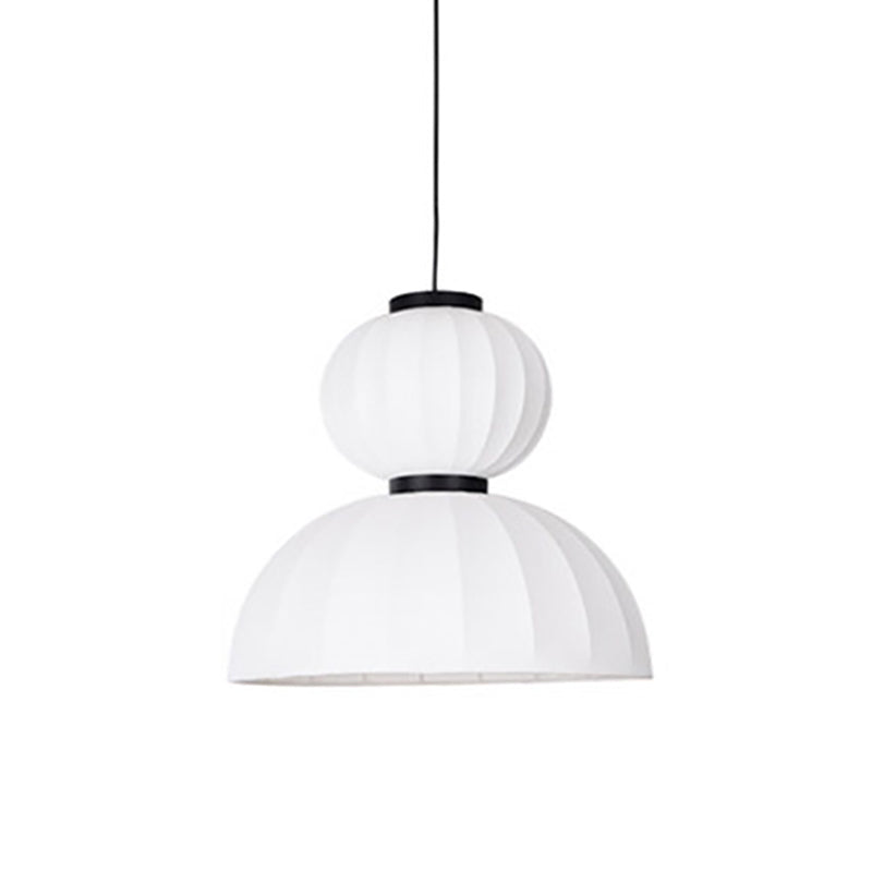 Minimalistischer Stil hängend hängendes leichte Kit weiße Laterne hängende Deckenleuchte mit Stofffarben