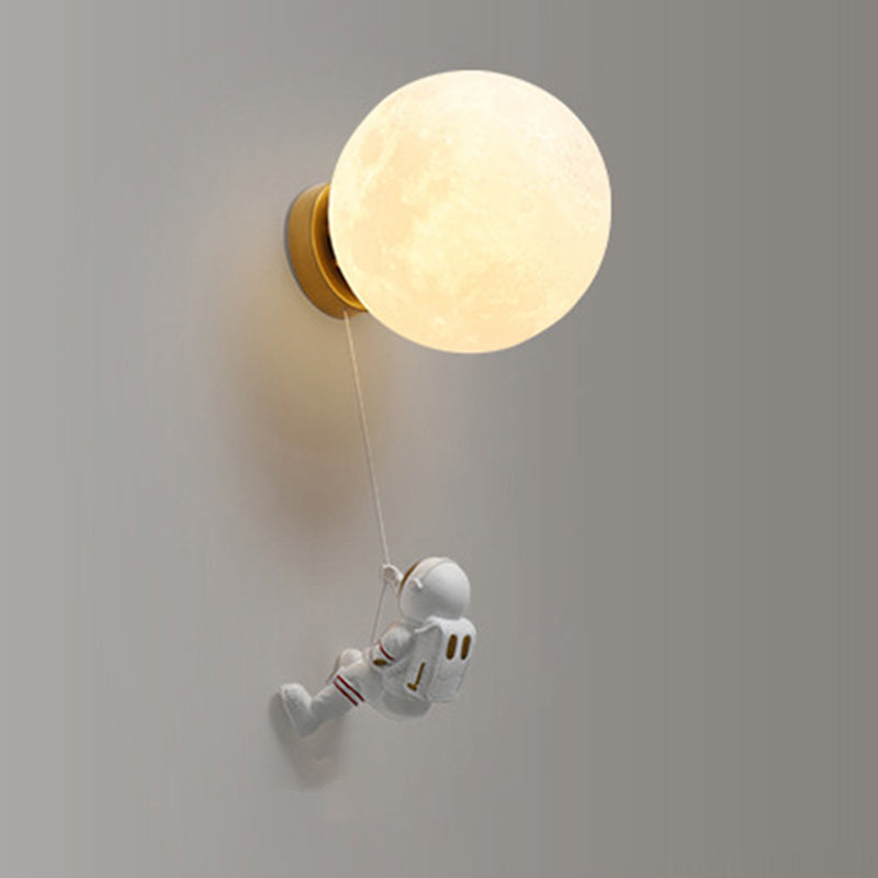 Kid Room One Head Wall Sconce Astronauts Boy Room Wall Mounted Light Fixture