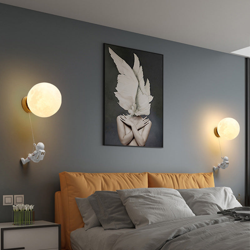 Kid Room One Head Wandleuchter Astronauten Boy Room Wandmontage Leuchte Leuchte