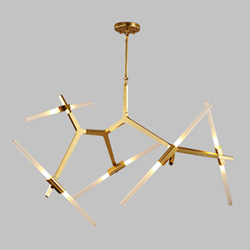 Plafond de lampe à LED multi-lumière contemporaine Light Hanging Light Geométrique moderne Light