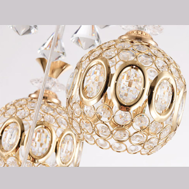 Einfachheit runde Anhänger Deckenleuchte Kristall Esszimmer LED Pendelleuchte Leuchte