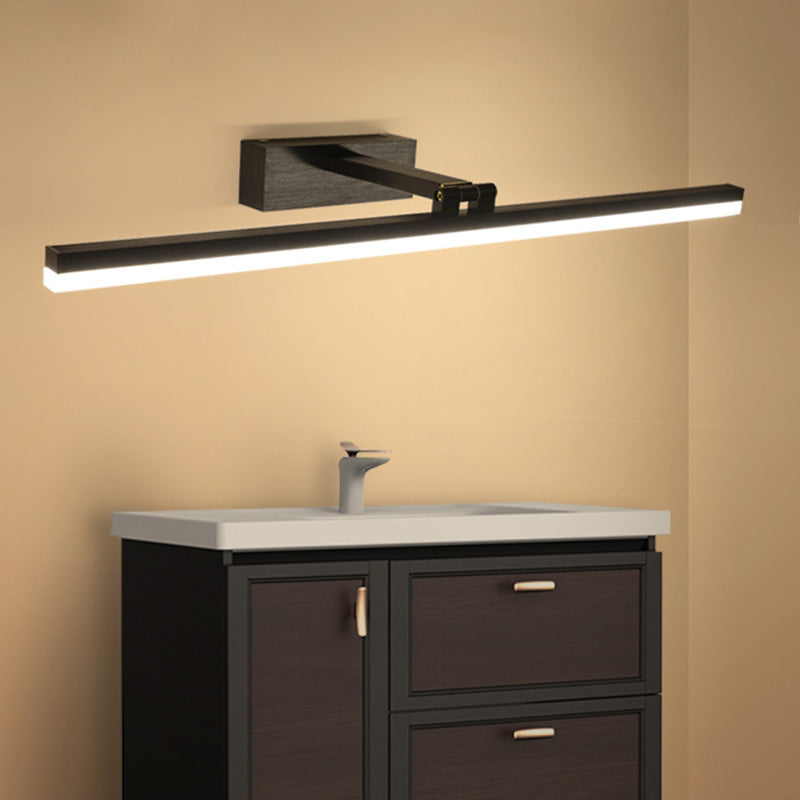 Modernist Single-Bulb Copper Mirror Front Light LED Metallic Wall Mounted Light for Bathroom