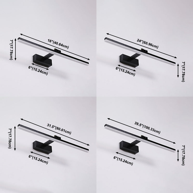 Modernist Single-Bulb Copper Mirror Front Light LED Metallic Wall Mounted Light for Bathroom