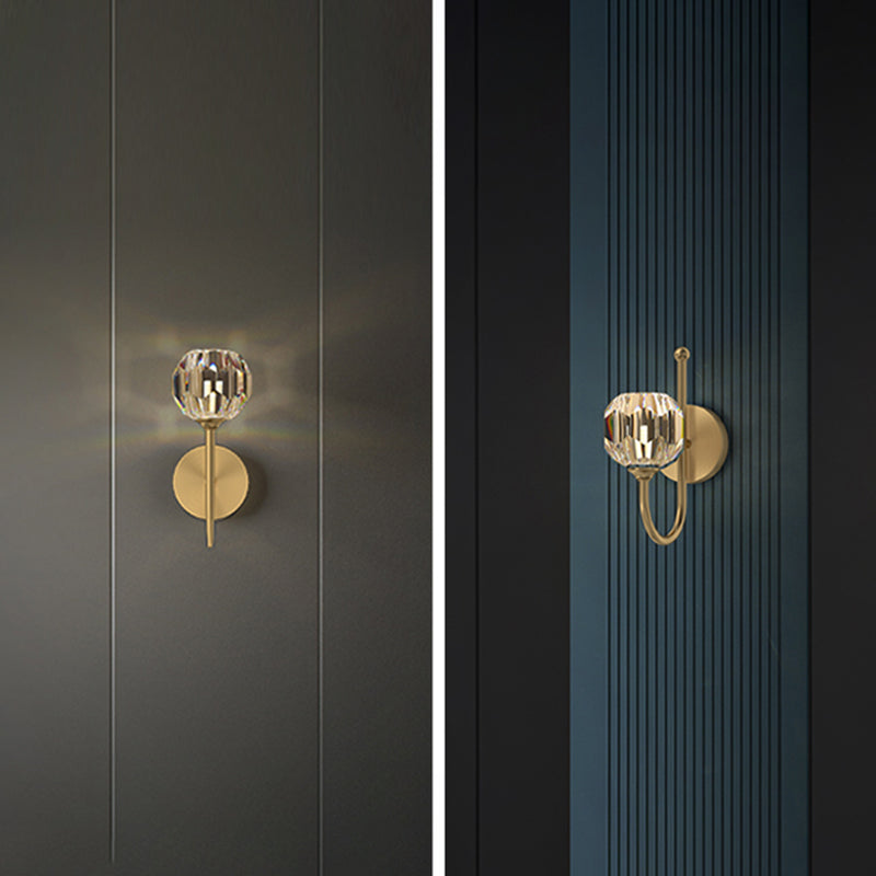 8.5"/7"/6" Wild Crystal Sconce Light Postmodern Wall Mounted Light Fixture