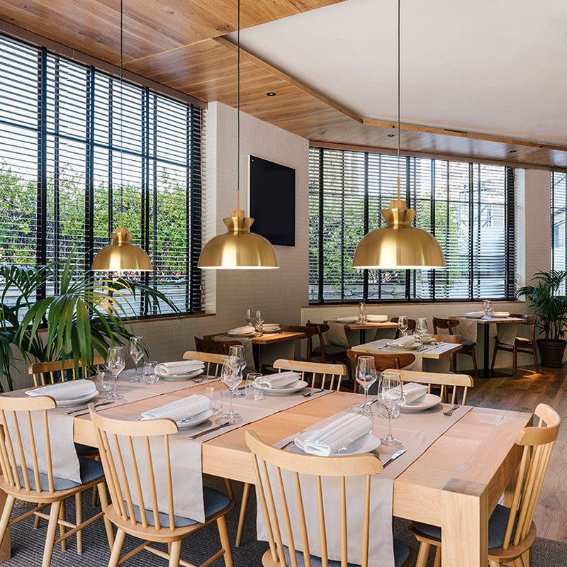 Cafe 1 Head Metal Hanging Light Postmodern Style Style Light Restaurant Hanging Light