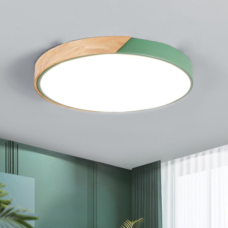 Macron LED Light Fixture Acrylic Colorful Ceiling Mount Light for Sitting Room