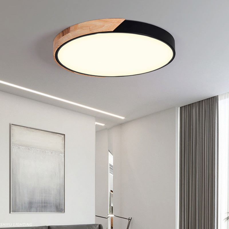 Macron LED Light Fixture Acrylic Colorful Ceiling Mount Light for Sitting Room