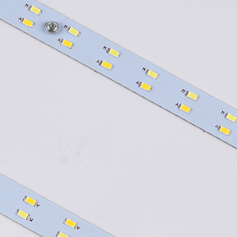 Luminaires encastrés carrés, lampe encastrée moderne beige avec abat-jour en acrylique