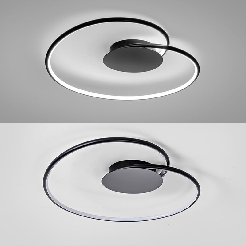 Creative Contemporary Flush Mount Lamp Acrylic Shade LED Lamp for Bedroom