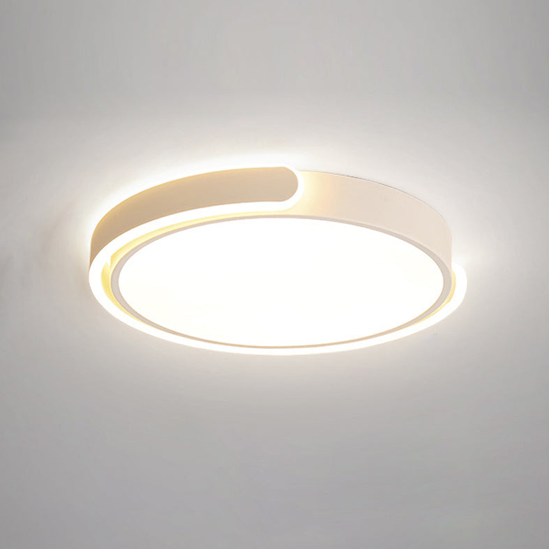 Modern Ceiling Mount Light Fixture with Round Acrylic Shade for Living Room