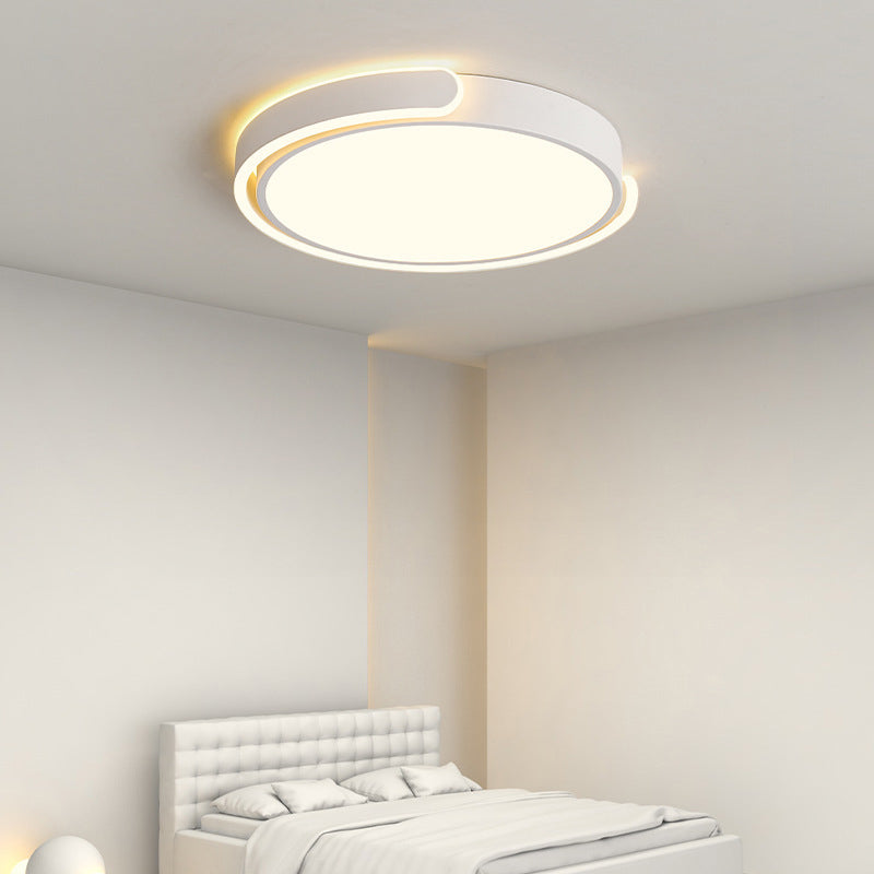 Modern Ceiling Mount Light Fixture with Round Acrylic Shade for Living Room