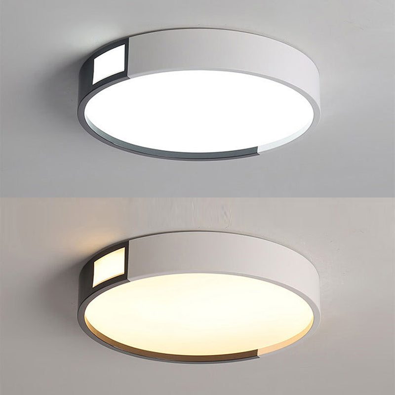 Lámpara de techo rectangular moderna con pantalla acrílica para sala de estar